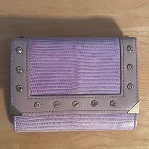Swarovski purple wallet